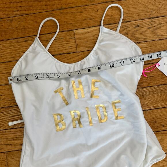 NEW Womens Size M Vanilla Bean One Piece Bride Swimsuit - Picture 4 of 6